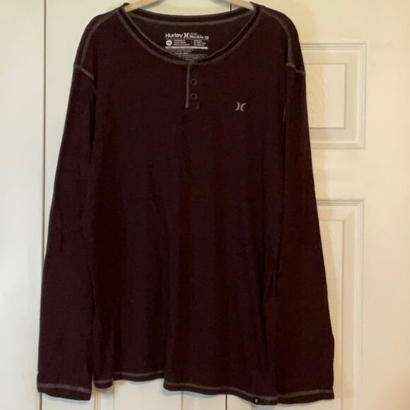 Mens Hurley Brown Long Sleeve Shirt XL - Picture 1 of 4